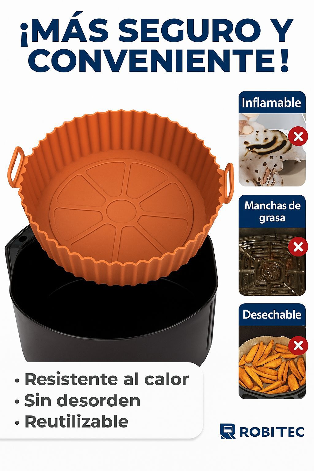 MOLDE DE SILICONA PARA FREIDORA DE AIRE